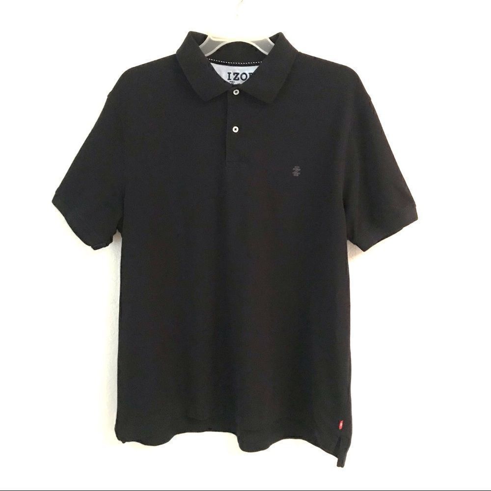 Izod Heritage black golf polo shirt XL